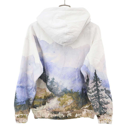 Gucci the North Face Logo Trail Print Hoodie White Multicolor Xxs — view 2