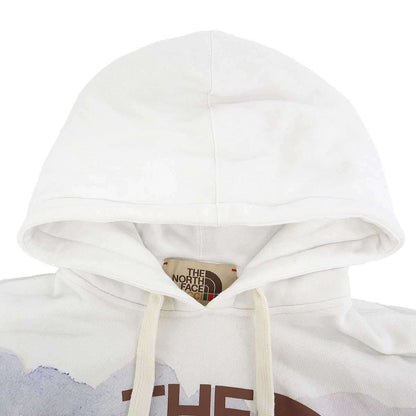 Gucci the North Face Logo Trail Print Hoodie White Multicolor Xxs — view 4