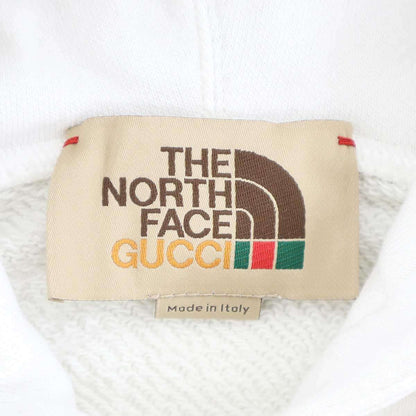 Gucci the North Face Logo Trail Print Hoodie White Multicolor Xxs — view 3