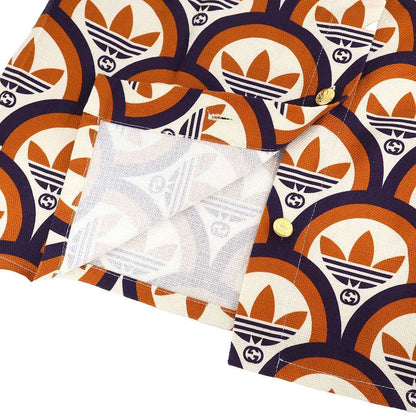 Gucci Adidas GG&trefoil Shirt & Shorts Set Zajvc Orange Purple 36 — view 6