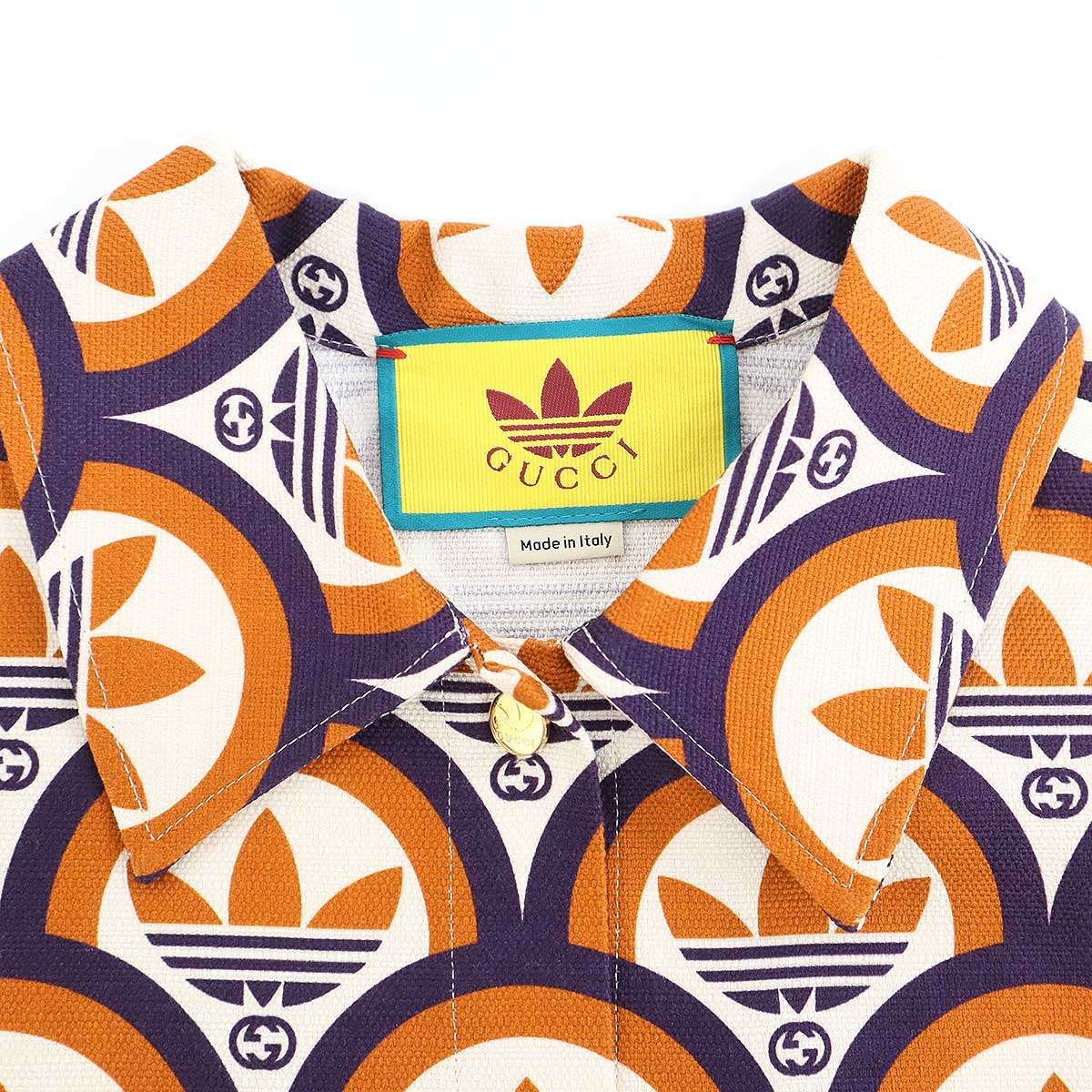 Gucci Adidas GG&trefoil Shirt & Shorts Set Zajvc Orange Purple 36 — view 5