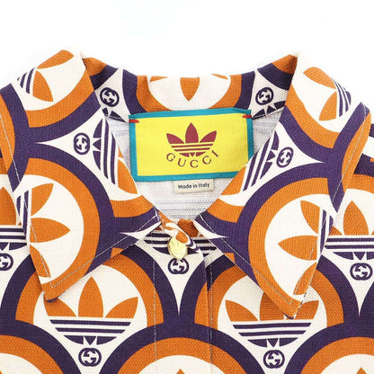 Gucci Adidas GG&trefoil Shirt & Shorts Set Zajvc Orange Purple 36 — view 5