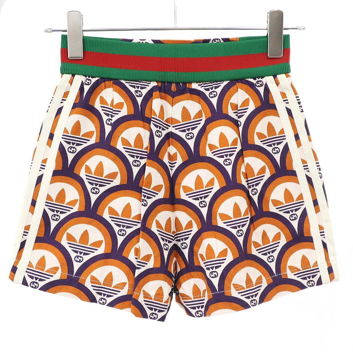 Gucci Adidas GG&trefoil Shirt & Shorts Set Zajvc Orange Purple 36 — view 4