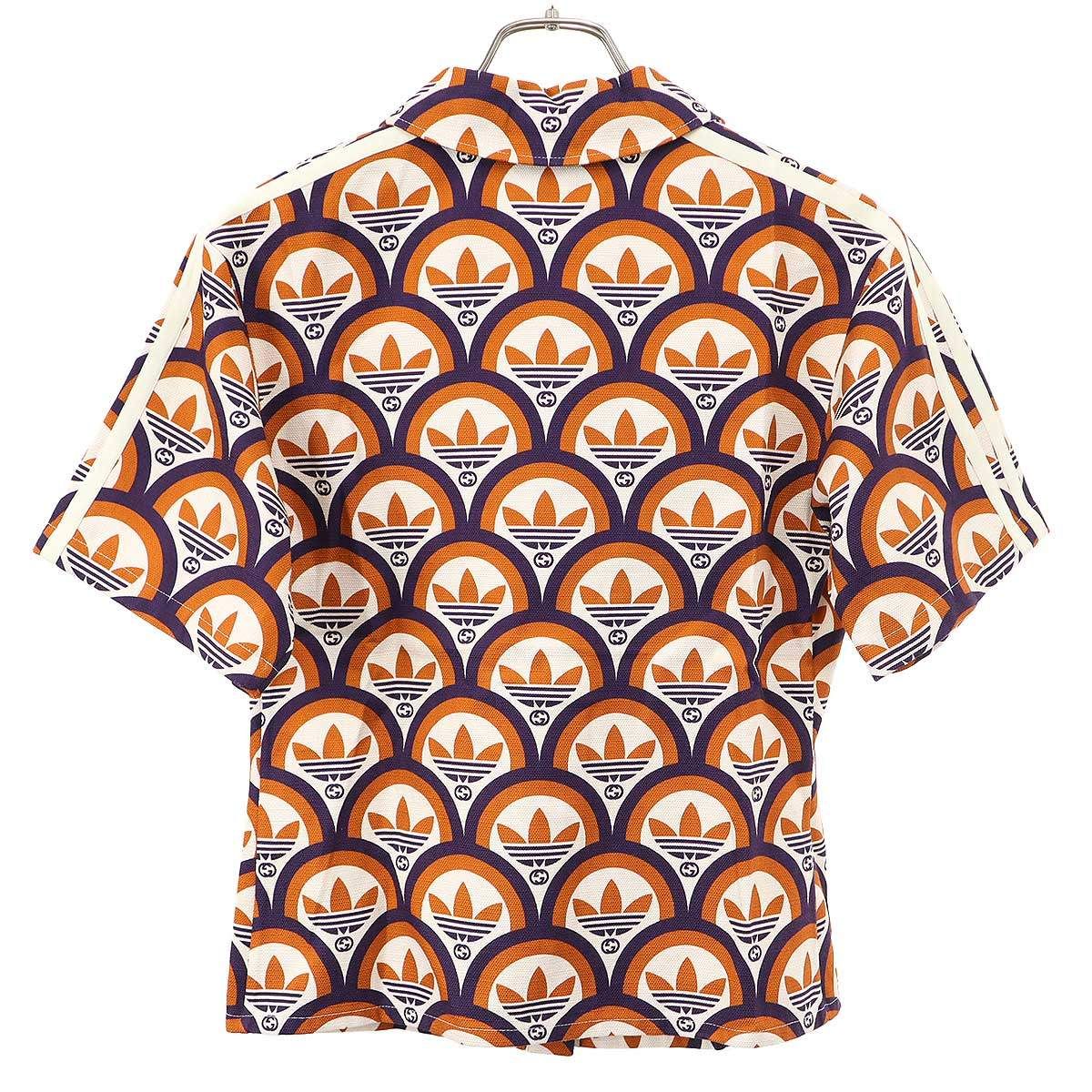 Gucci Adidas GG&trefoil Shirt & Shorts Set Zajvc Orange Purple 36 — view 2