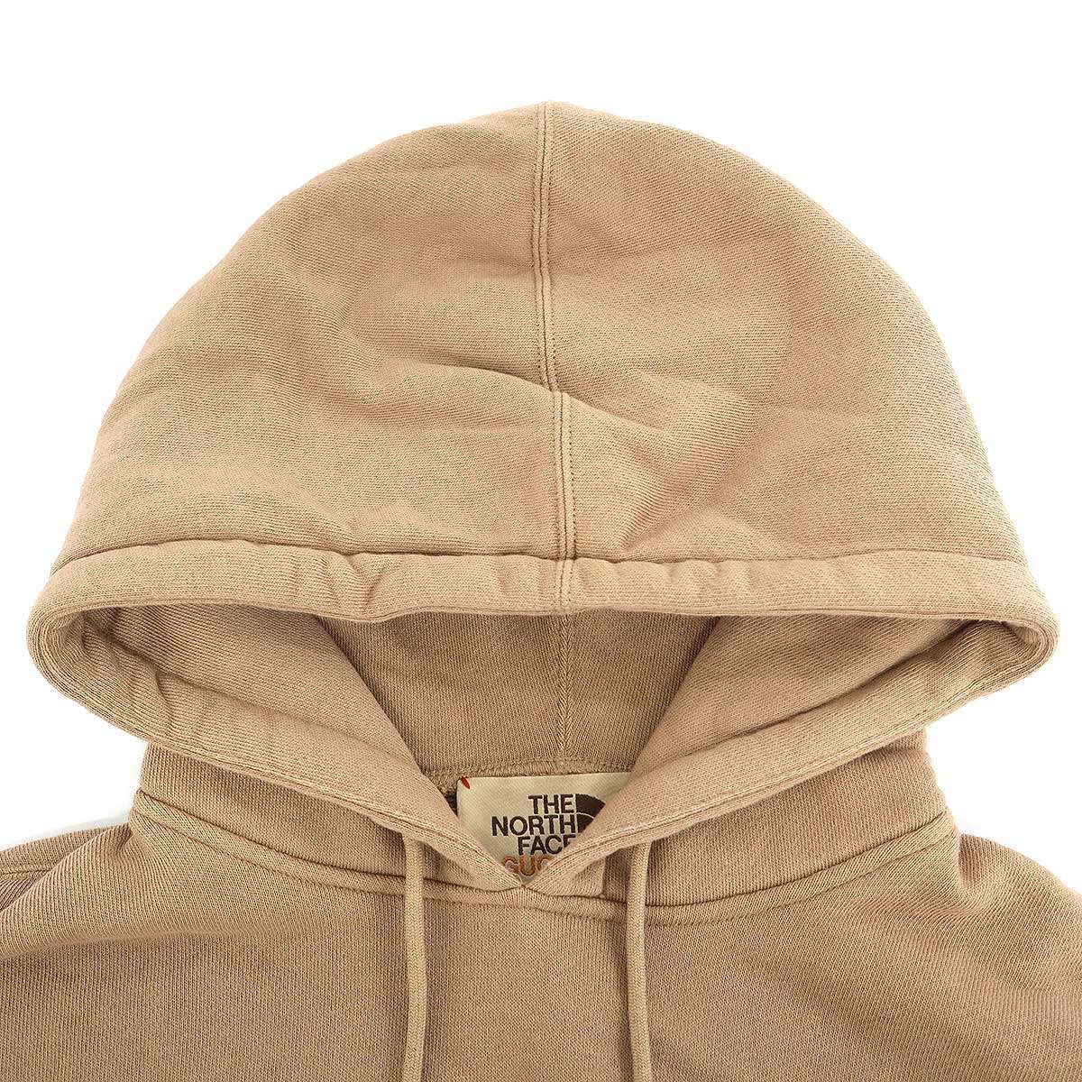 Gucci the North Face Logo Print Pullover Hoodie Brown XS — view 4