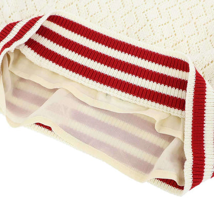 Gucci Adidas Short Sleeve Knit Polo Shirt Ivory Xs — view 6