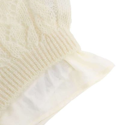 Gucci Adidas Turtleneck Mohair Knit Sweater Ivory Black XS — view 6