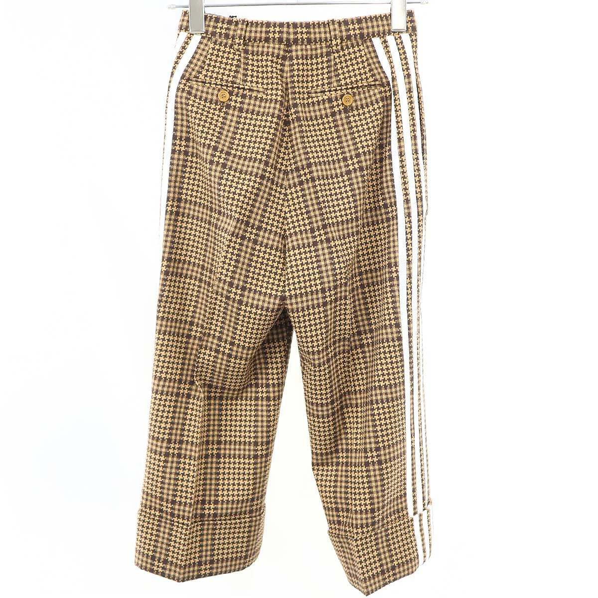 Gucci Adidas Prince of Wales Pants Zakqv Brown 36 — view 2