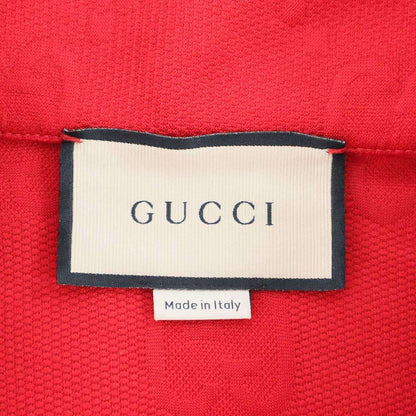 Gucci GG Jacquard Technical Jersey Half Zip Dress Red Xxs — view 3