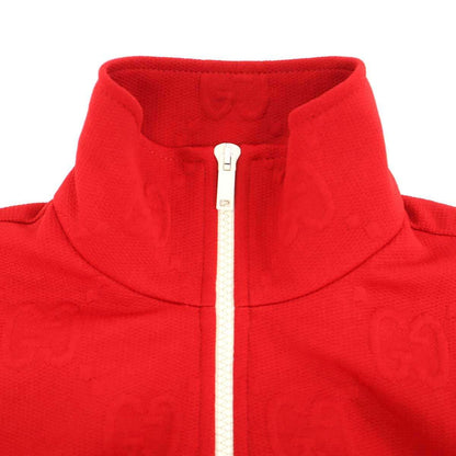 Gucci GG Jacquard Technical Jersey Half Zip Dress Red Xxs — view 4
