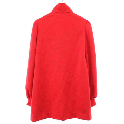 Gucci GG Jacquard Technical Jersey Half Zip Dress Red Xxs — view 2
