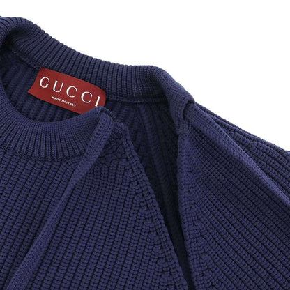 Gucci Chunky Rib Fabric Sweater Navy — view 5