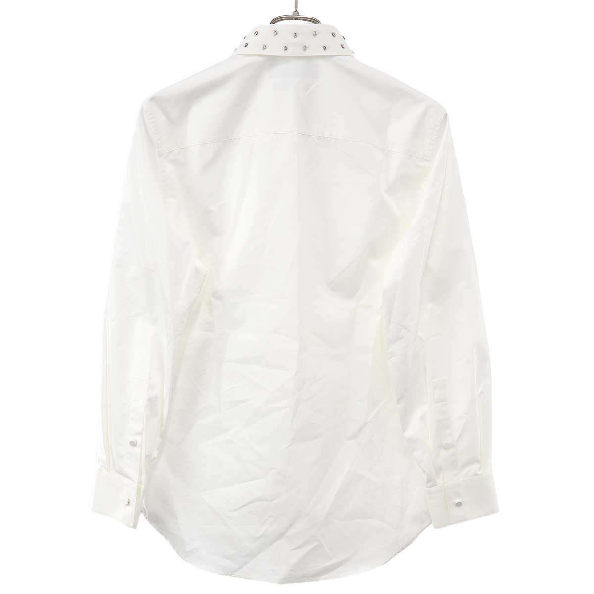 Gucci Studded Color Broad Shirt Zarxl White 38 — view 2
