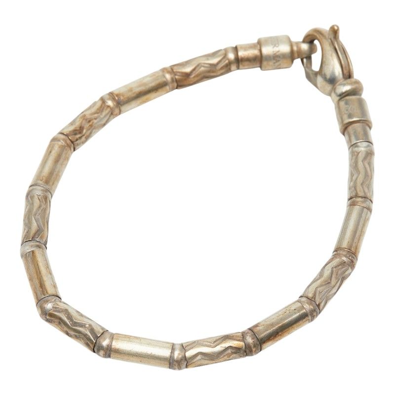 Tiffany & Co Aztec Zigzag Bracelet Silver Hematite