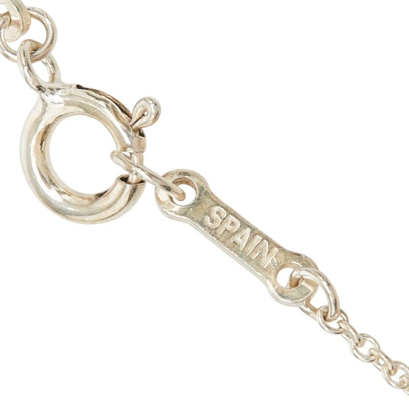 Tiffany & Co Elsa Peretti Open Teardrop Chain Pendant Necklace Silver — view 8