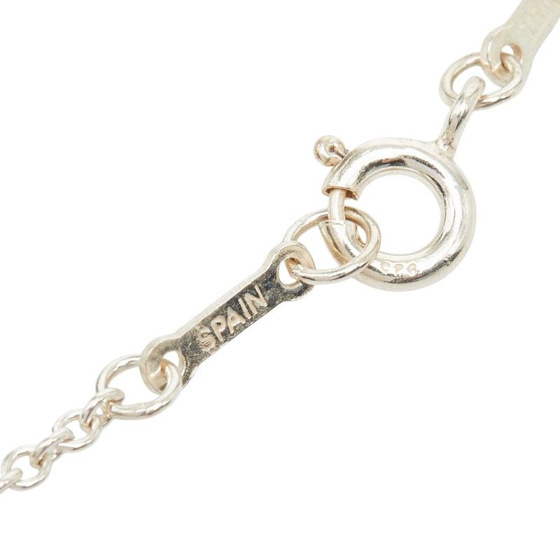 Tiffany & Co Elsa Peretti Open Heart Chain Pendant Necklace Silver — view 8