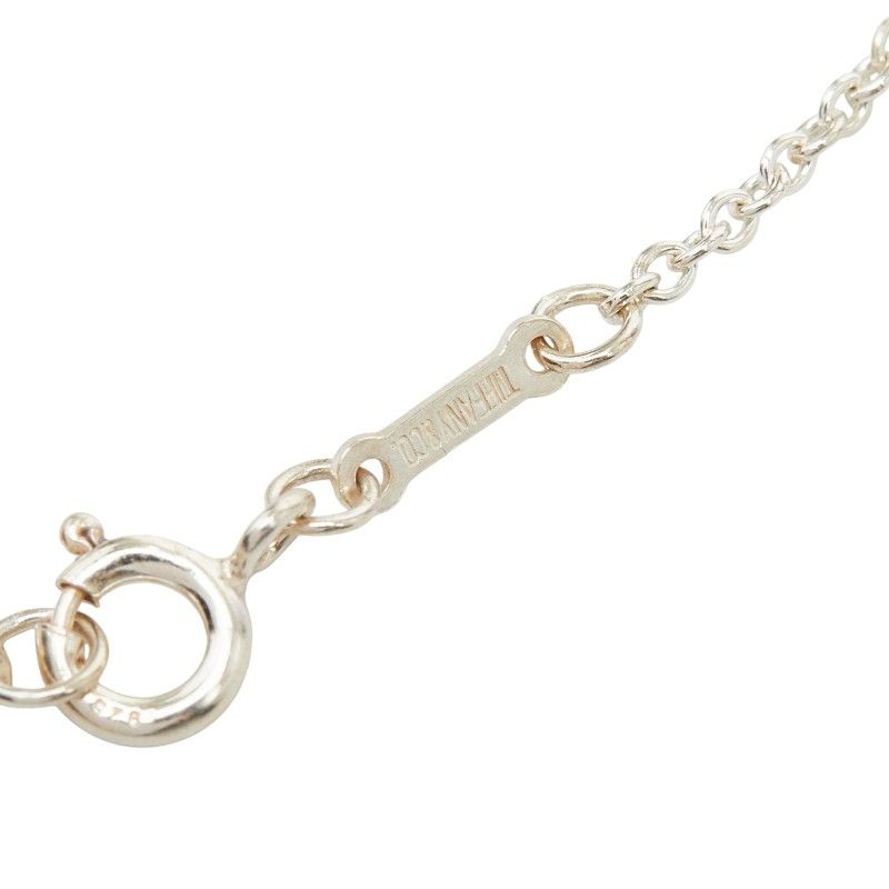 Tiffany & Co Elsa Peretti Open Heart Chain Pendant Necklace Silver — view 7
