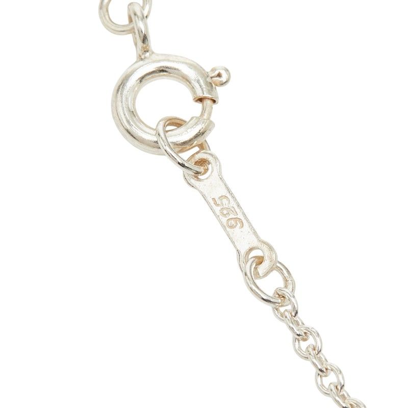 Tiffany & Co Elsa Peretti Open Heart Chain Pendant Necklace Silver — view 6