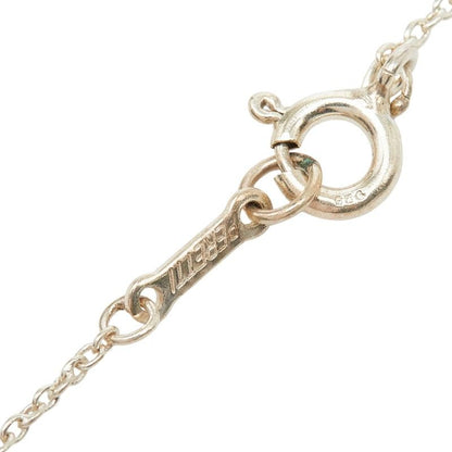 Tiffany & Co Elsa Peretti Bean Motif Chain Pendant Necklace Silver — view 5