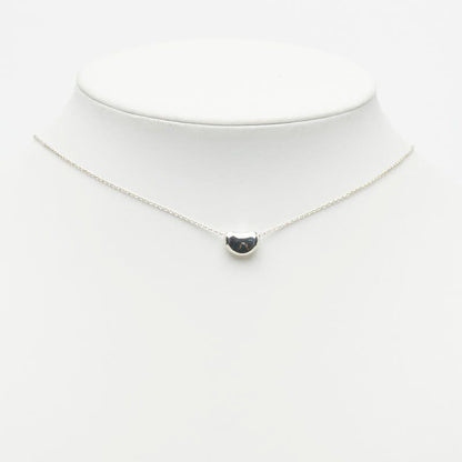 Tiffany & Co Elsa Peretti Bean Motif Chain Pendant Necklace Silver — view 7