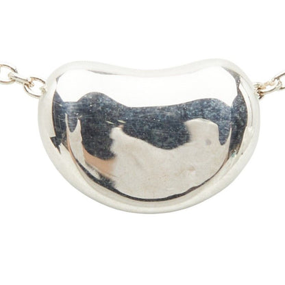 Tiffany & Co Elsa Peretti Bean Motif Chain Pendant Necklace Silver — view 3