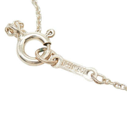 Tiffany & Co Elsa Peretti Bean Motif Chain Pendant Necklace Silver — view 6