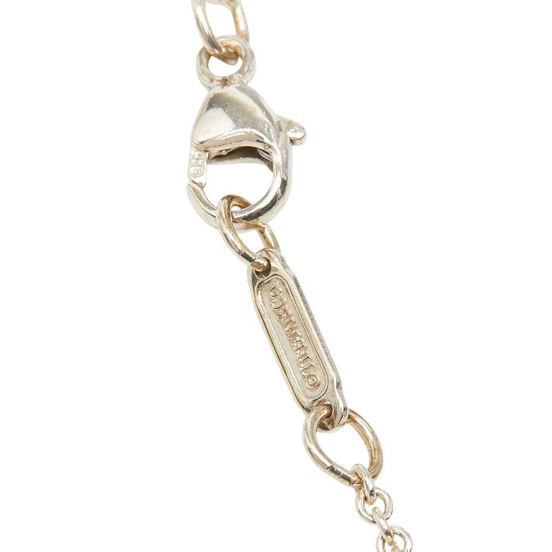 Tiffany & Co Narrow Bar Chain Pendant Necklace Silver — view 6