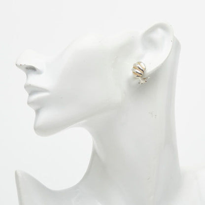 Tiffany & Co Twist Loop Earrings Silver 18k Yellow Gold — view 5