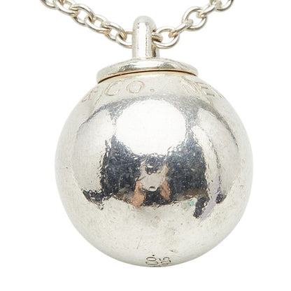 Tiffany & Co Ball Chain Pendant Necklace Silver — view 3