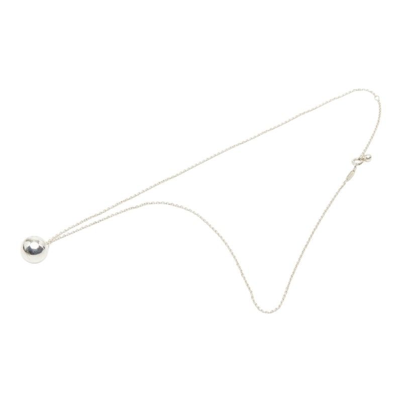Tiffany & Co Ball Chain Pendant Necklace Silver — view 2