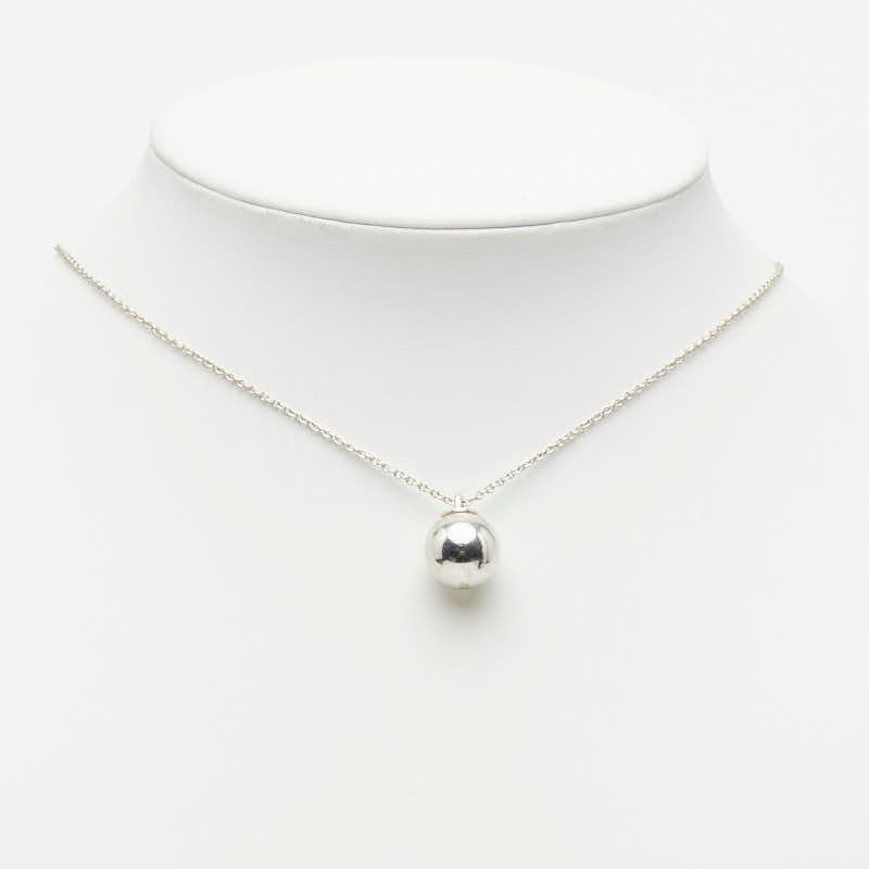 Tiffany & Co Ball Chain Pendant Necklace Silver — view 7