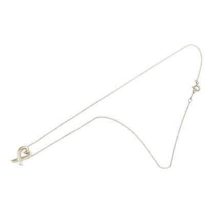 Tiffany & Co Paloma Picasso Loving Heart Chain Pendant Necklace Silver — view 2