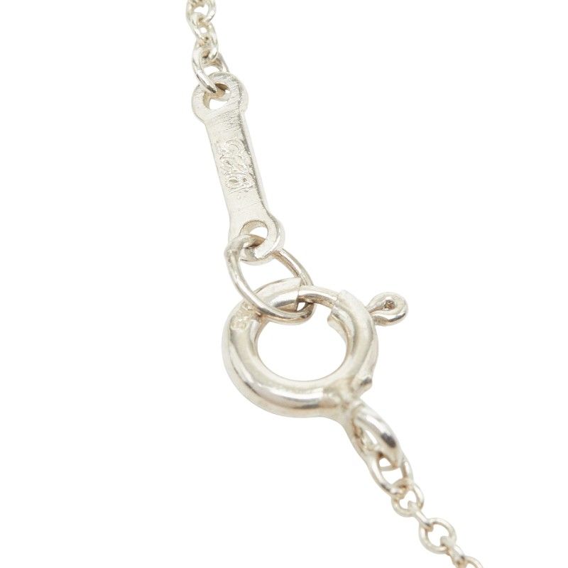 Tiffany & Co Elsa Peretti Open Heart Chain Pendant Necklace Silver — view 5