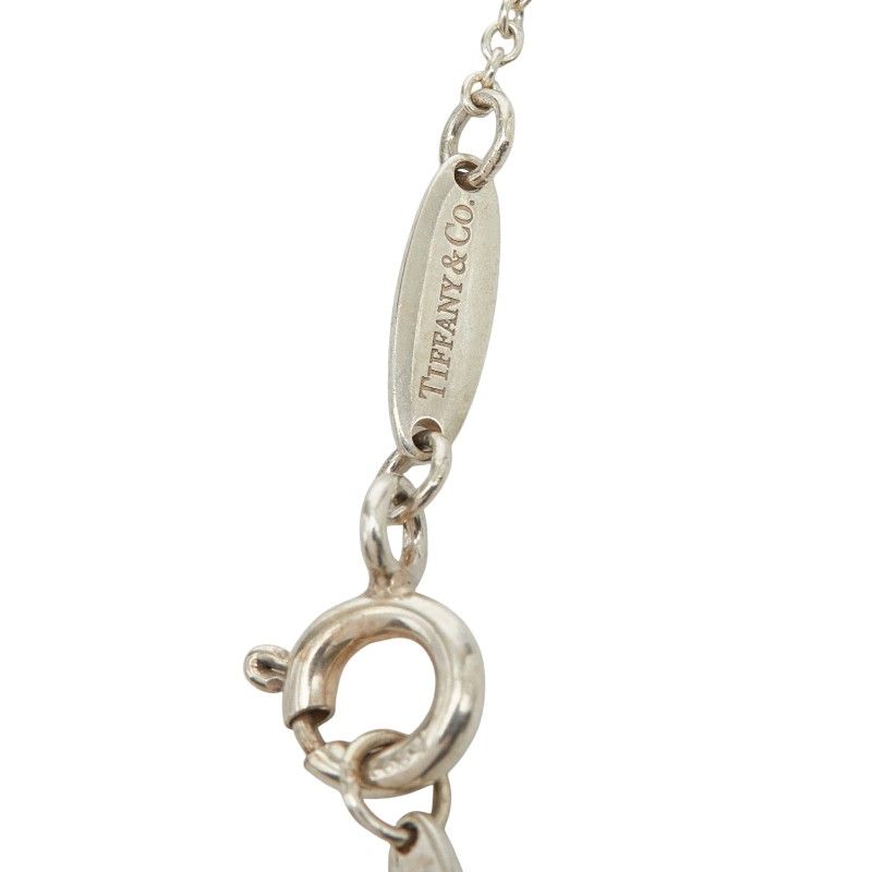 Tiffany & Co Elsa Peretti Open Heart Chain Pendant Necklace Silver — view 5