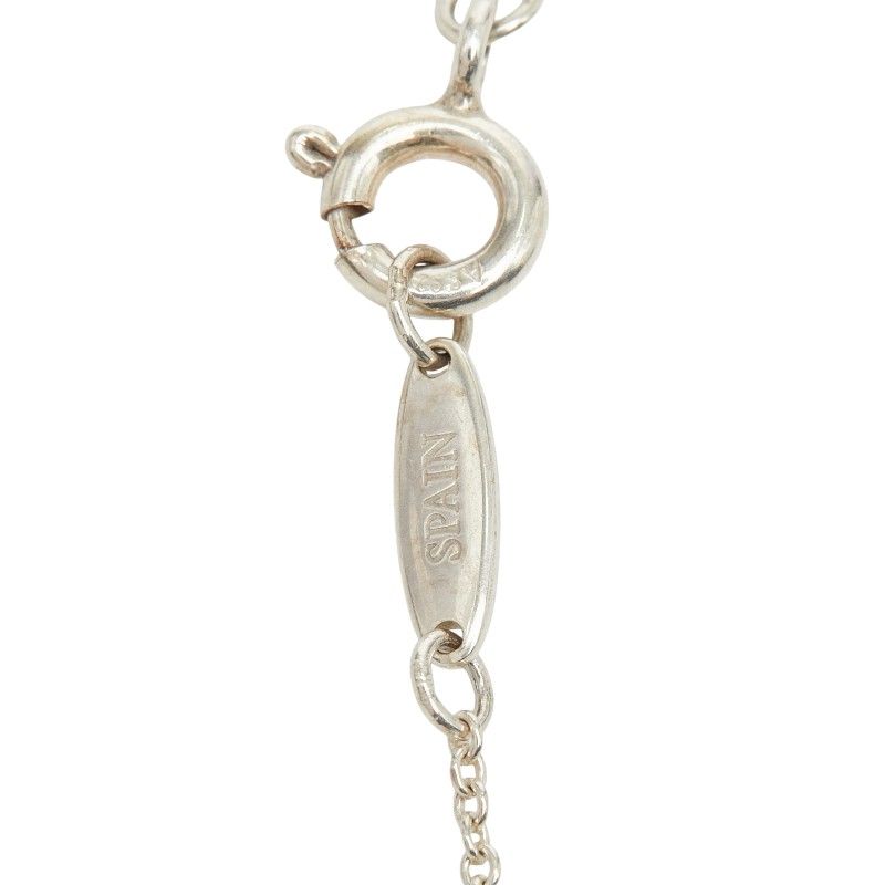Tiffany & Co Elsa Peretti Open Heart Chain Pendant Necklace Silver — view 8