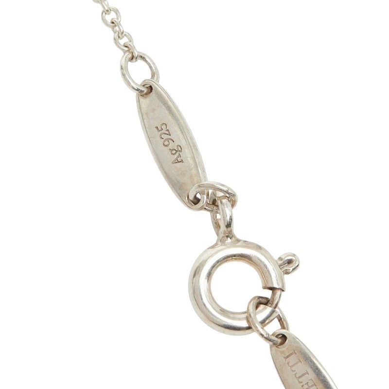 Tiffany & Co Elsa Peretti Open Heart Chain Pendant Necklace Silver — view 7