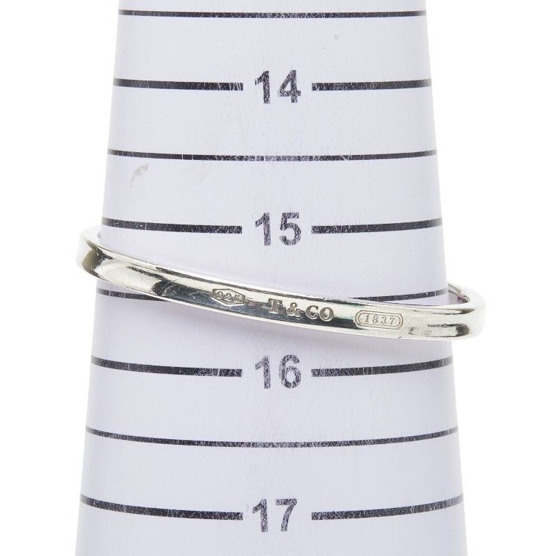 Tiffany & Co Calf Narrow Bangle Silver Bracelet — view 5