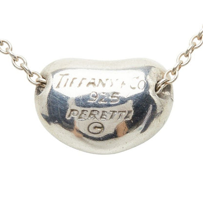 Tiffany & Co Bean Motif Chain Pendant Necklace Silver — view 4