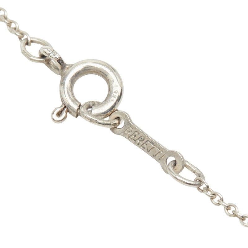 Tiffany & Co Bean Motif Chain Pendant Necklace Silver — view 6