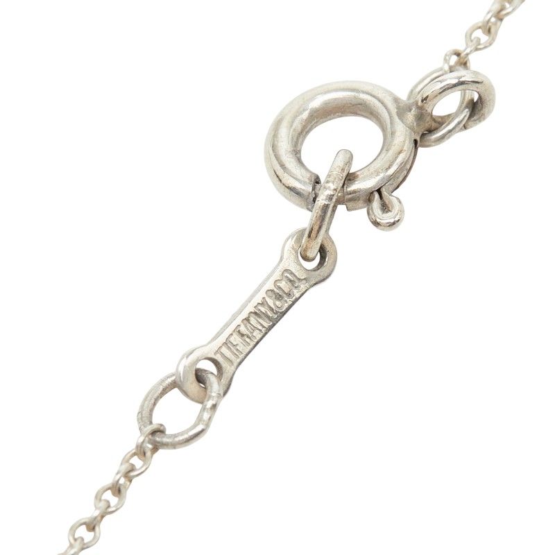 Tiffany & Co Bean Motif Chain Pendant Necklace Silver — view 5