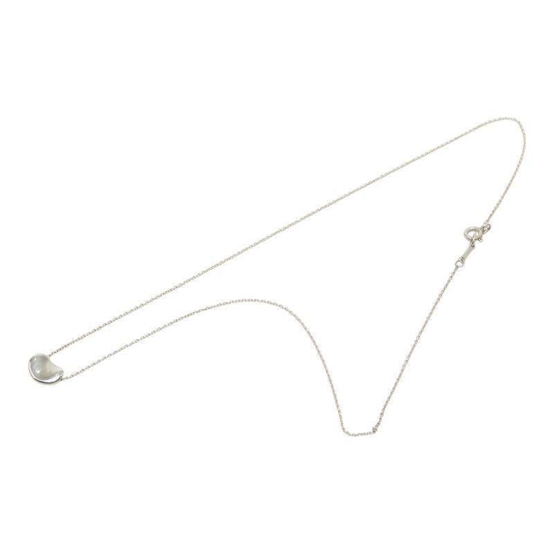Tiffany & Co Bean Motif Chain Pendant Necklace Silver — view 2