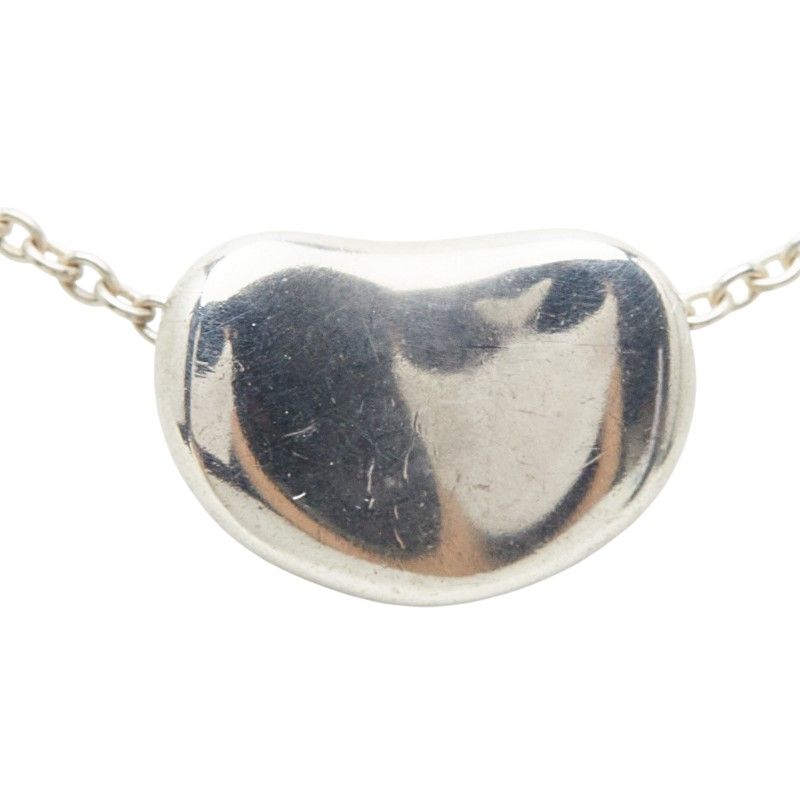 Tiffany & Co Bean Motif Chain Pendant Necklace Silver — view 3