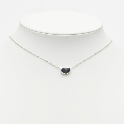 Tiffany & Co Bean Motif Chain Pendant Necklace Silver — view 7