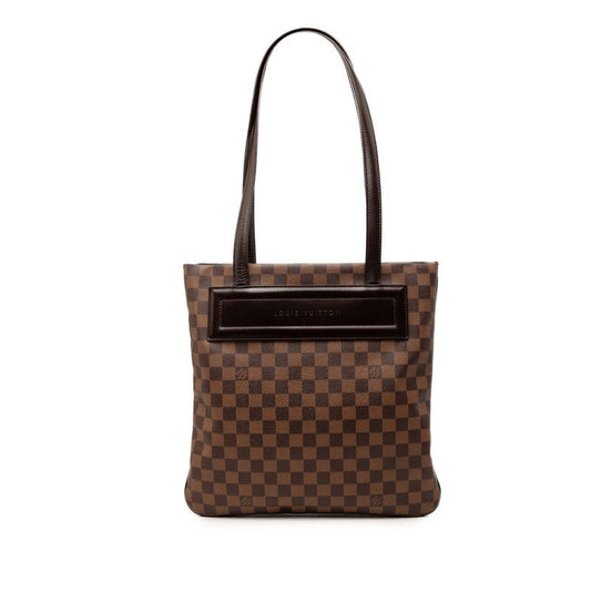 Louis Vuitton Damier Clifton Tote Shoulder Bag Brown Leather