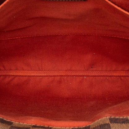 Louis Vuitton Damier Clifton Tote Shoulder Bag Brown Leather — view 4
