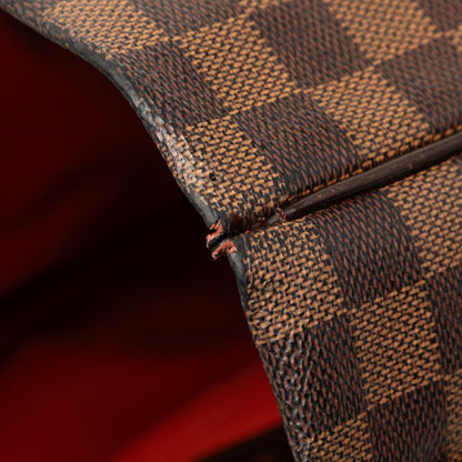 Louis Vuitton Damier Clifton Tote Shoulder Bag Brown Leather — view 7