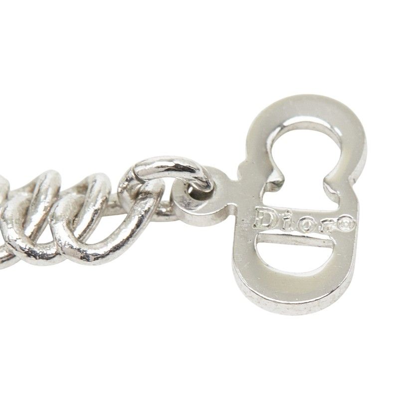 Dior Ribbon Bracelet Black Patent Leather Metal — view 5
