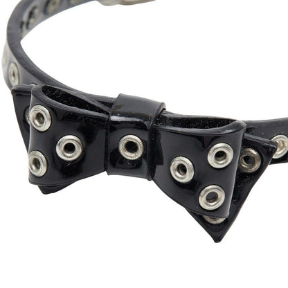 Dior Ribbon Bracelet Black Patent Leather Metal — view 3