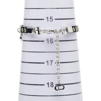 Dior Ribbon Bracelet Black Patent Leather Metal — view 6