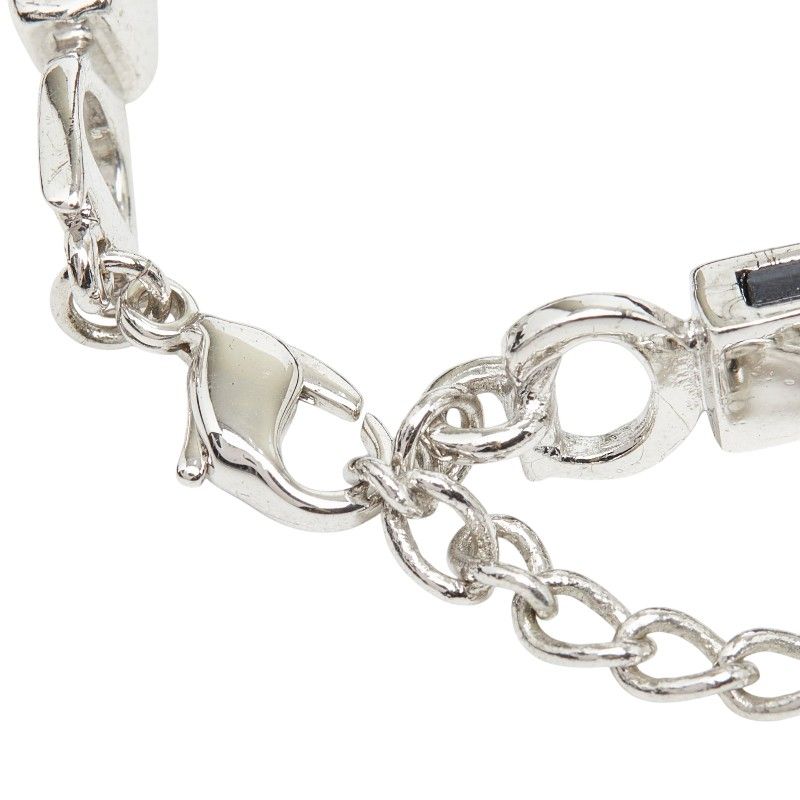 Dior Ribbon Bracelet Black Patent Leather Metal — view 4